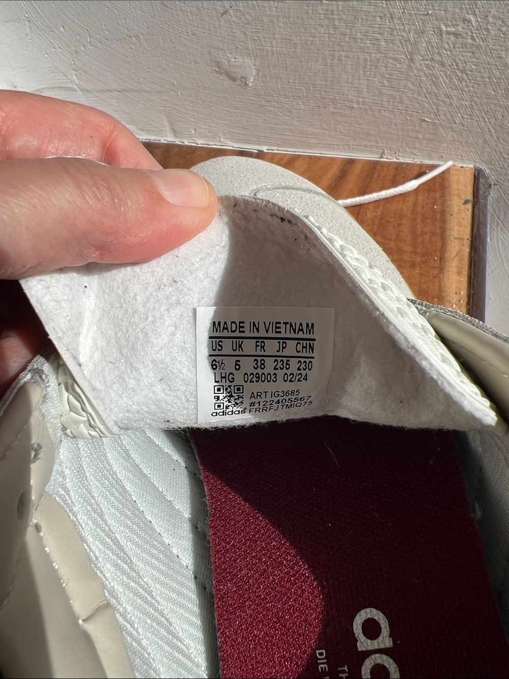 Adidas Gazelle Bold Platform Sneakers Cream Green Magic Beige - Picture 5 of 6